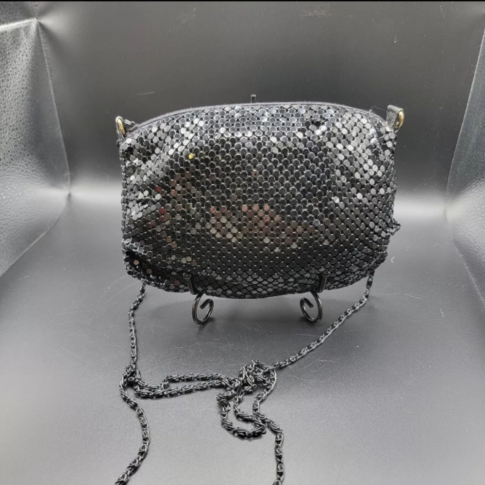 Black Mesh Party Clutch, Handbag